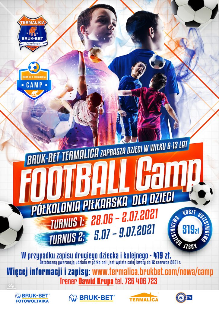 Plakat informacyjny Football Camp 