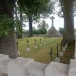 Zdjęcie przedstawia fragment cmentarza wojennego w Wietrzychowicach